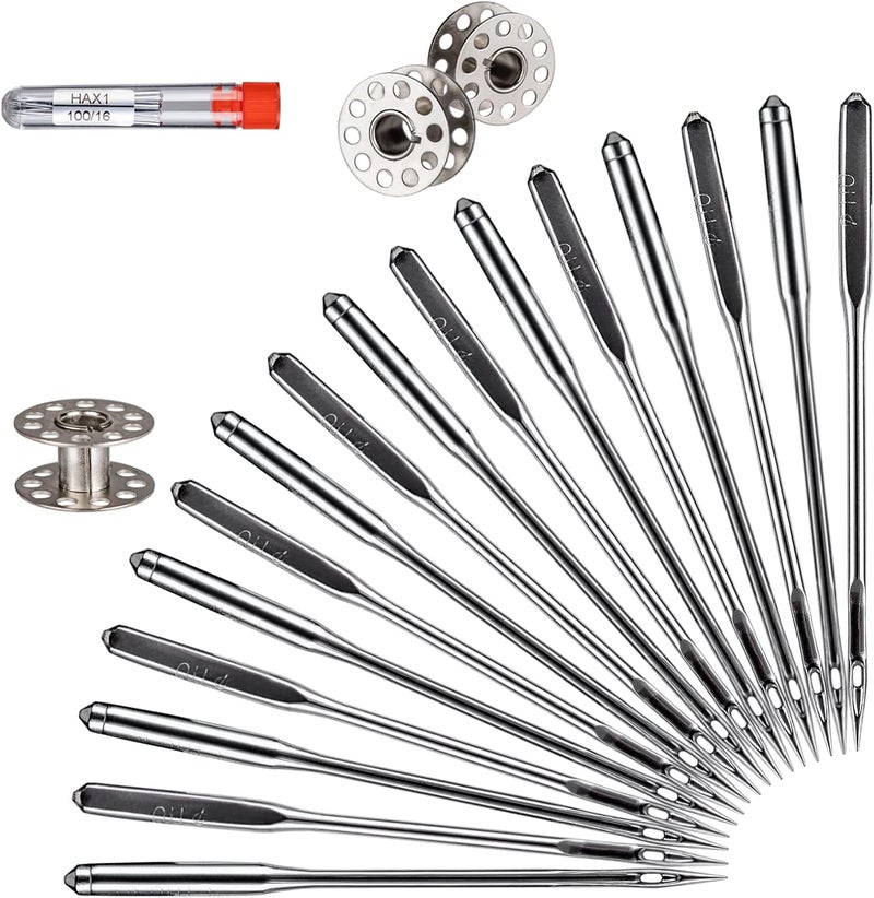 kidoom Sewing Machine Needles, 10 PCS Universal Sewing Machine Needle, Compatible with Singer, Brother, Janome, Varmax, Size HAX1 100/16 - Image 1